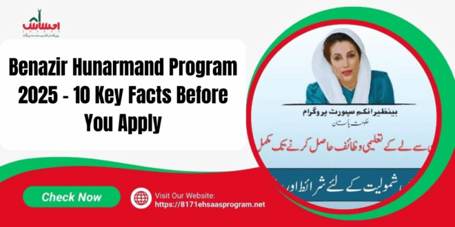 Benazir Hunarmand Program 2025 – Government Skills Training with Stipend for Youth in Pakistan