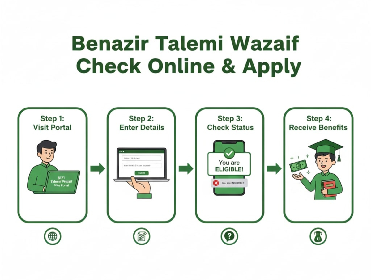 8171 portal for Benazir Taleemi Wazaif online check and apply