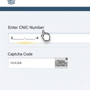 Screenshot of 8171 web portal for BISP balance check using CNIC number.
